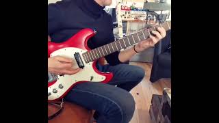 1965 Mosrite Ventures II Slab Model  Jam out [upl. by Yoj726]