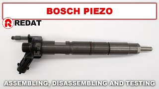 Bosch Piezo injectors  Assembling disassembling and testing [upl. by Hanah]