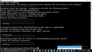 office 365 product key reactivate issue clear old key and enter new using cmd [upl. by Yauq]