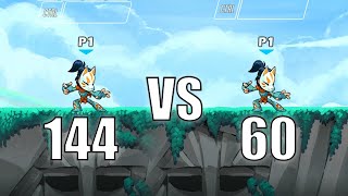 60 Hz VS 144 Hz Monitors for Brawlhalla [upl. by Eboh]