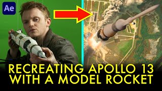 How to film a model rocket like Apollo 13  Miniature plus After Effects tutorial [upl. by Lars]