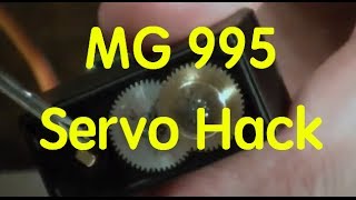 How to hack the TowerPro MG995 Servo for continuous rotation [upl. by Ardnait]