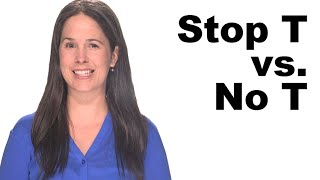 Stop T vs No T  American English Pronunciation [upl. by Takken]