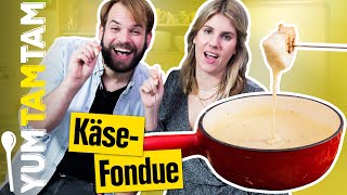 Käsefondue zu Silvester  Mit Kräuterbrot  yumtamtam [upl. by Alidus]