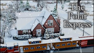 THE POLAR EXPRESS  The Sims 4  Speed Build  NO CC [upl. by Sivla77]