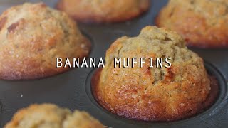 BEST Banana Muffins Recipe [upl. by Huberman]