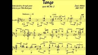 John Williams  Tango Opus 165 No 2 Albéniz Music Score [upl. by Innavoij]