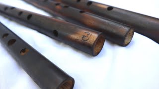 Transverse bamboo flutes  beautiful tones [upl. by Ainoloppa542]