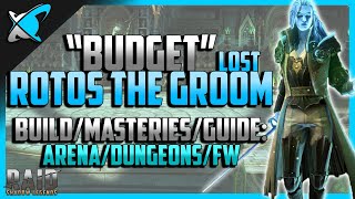 RAID Shadow Legends  quotBudgetquot Rotos the Lost Groom Build Masteries amp Guide  Useful everywhere [upl. by Nerradal754]