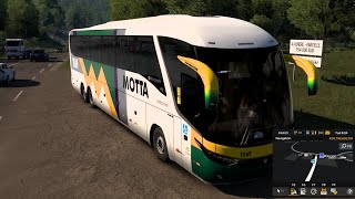 Deluxe Bus Driving through Extreme Narrow Roads of Bausal  ets2  Keyboard Logitech setup [upl. by Notsniw]