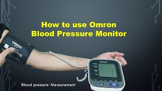 Omron blood pressure monitor how to use [upl. by Aanas]