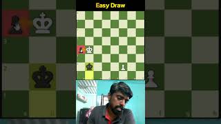 Easy Draw🤔🤔🤔 tamilichess learnchess endgame [upl. by Anovahs]