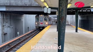 PATCO High Speedline Action at Haddonfield HD 60FPS [upl. by Neelhtac]