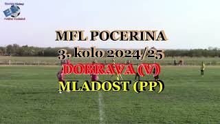 DOBRAVAVMLADOSTPP 3120 892024 MFL POCERINA 3 KOLO Highlights [upl. by Arikahs]