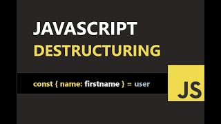 Master JavaScript Destructuring Simplify Your Code with Arrays amp Objects [upl. by Hanah341]