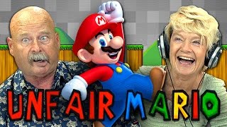 UNFAIR MARIO Elders React Gaming [upl. by Lytton612]