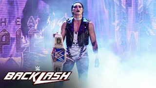 Rhea Ripley debuts allwhite gear WWE Backlash 2023 highlights [upl. by Keverne296]