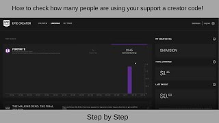 How To Check How Many People Used Your Support A Creator Code Easy [upl. by Okiek]