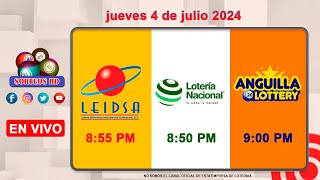 Lotería Nacional LEIDSA y Anguilla Lottery en Vivo 📺│jueves 4 de julio 2024855 PM [upl. by Dimmick]