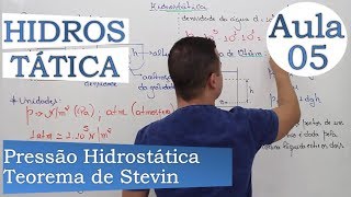 Hidrostática  Aula 05 Teorema de Stevin [upl. by Aicileb]