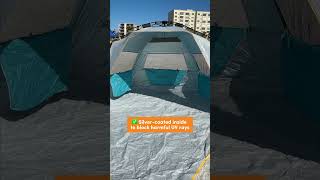 Beachside Retreat  Shade and Relaxation  45 Person Beach Tent [upl. by Nairehs394]