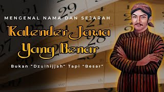 Nama Dan Sejarah 12 Bulan Dalam Kalender Jawa  Belajar Jawa [upl. by Latimore]