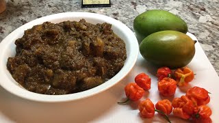 How to make Mango Achar Guyanese Style [upl. by Ludie]