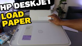 How To Load Paper In HP Deskjet All In One Printer [upl. by Odrude]