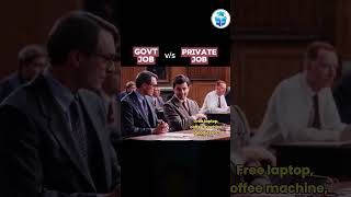 Difference Between Govt Job and Private Jobs shorts ugcnet memes meme job [upl. by Ainahtan917]