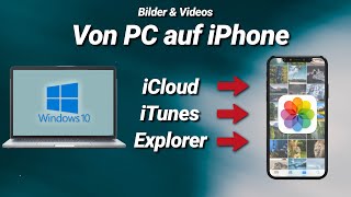 Bilder amp Videos von PC auf iPhone übertragen mit amp ohne iTunes  iCloud  Kabel [upl. by Lellih]