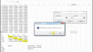 Portfolio of four assets Optimization with Solver [upl. by Wicks]