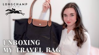 Longchamp Le Pliage Large Bag Unboxing  Review  work amp travel bag [upl. by Melgar]