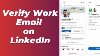 How to Verify Work Email address on LinkedIn  Verify Work Email on LinkedIn [upl. by Vharat]