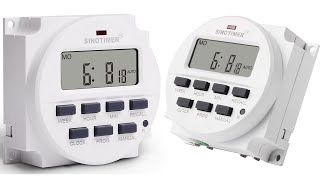 Sinotimer Digital Programmable Timer 7 Days REVIEW SETUP [upl. by New]