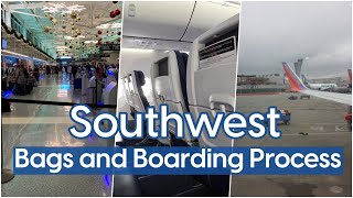 Southwest Bags and Boarding Process Explained  Flight Review [upl. by Goulder]