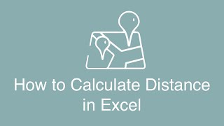 Calculating Distance In Excel [upl. by Mears79]