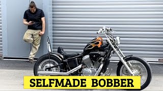 Low budget selfmade Bobber build  Full transformation [upl. by Renie]