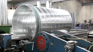 Spiral Pipe Ductwork HVAC  How its Made in the USA [upl. by Eizeerb93]