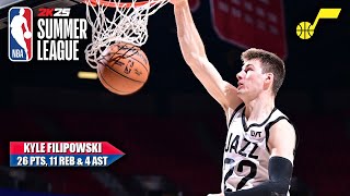 Kyle Filipowski DOUBLEDOUBLE Rookie finishes with 26 PTS amp 11 REB HIGHLIGHTS  NBA Summer League [upl. by Davison405]