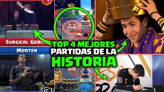 TOP 4 MEJORES PARTIDAS DE LA HISTORIA del CLASH ROYALE    DrekzeNN [upl. by Aslin]