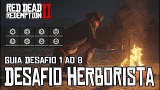 RED DEAD REDEMPTION 2  DESAFIOS HERBORISTA GUIA DO DESAFIO 1 AO 8 [upl. by Clarence665]