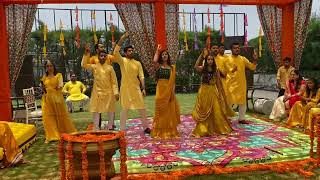 Haldi dance performance for sister wedding  Chogada tara  Haldi Ceremony  Pawan Dance Studio [upl. by Atelra454]