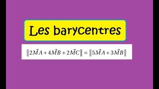 Les barycentres exercice 2MA4MB2MC5MA3MB [upl. by Rudolf]