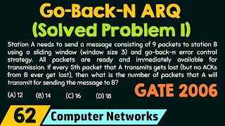 GoBackN ARQ Solved Problem 2 [upl. by Neiluj]