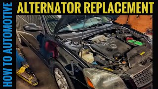 35l Nissan Altima Se How To Replace The Alternator [upl. by Hanover]