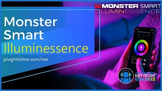 Monster Smart Illuminessence is bringing color to light  CES 2022 [upl. by Ogires]