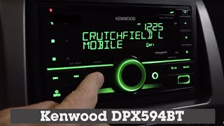 Kenwood Excelon DPX594BT Display and Controls Demo  Crutchfield Video [upl. by Taddeusz490]