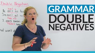 English Grammar Fix your double negatives [upl. by Hourigan]