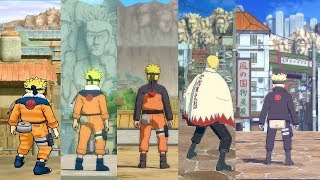 Evolution of The Hidden Leaf Village in Naruto Ultimate Ninja Games [upl. by Dnomrej289]