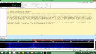 Decoding digital signals using FLDIGI Part 3 Decoding CW Morse code [upl. by Htiduy]